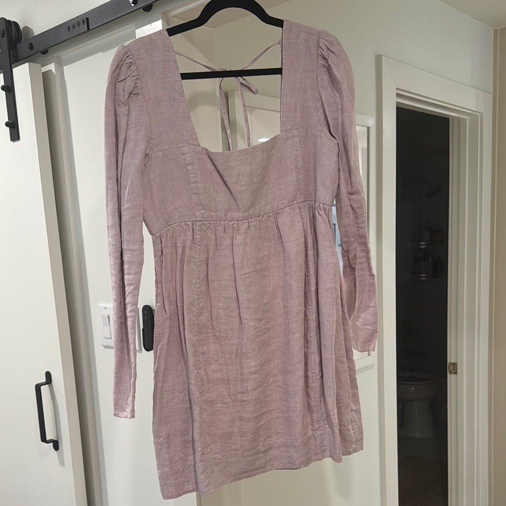 Ganni lilac mini dress